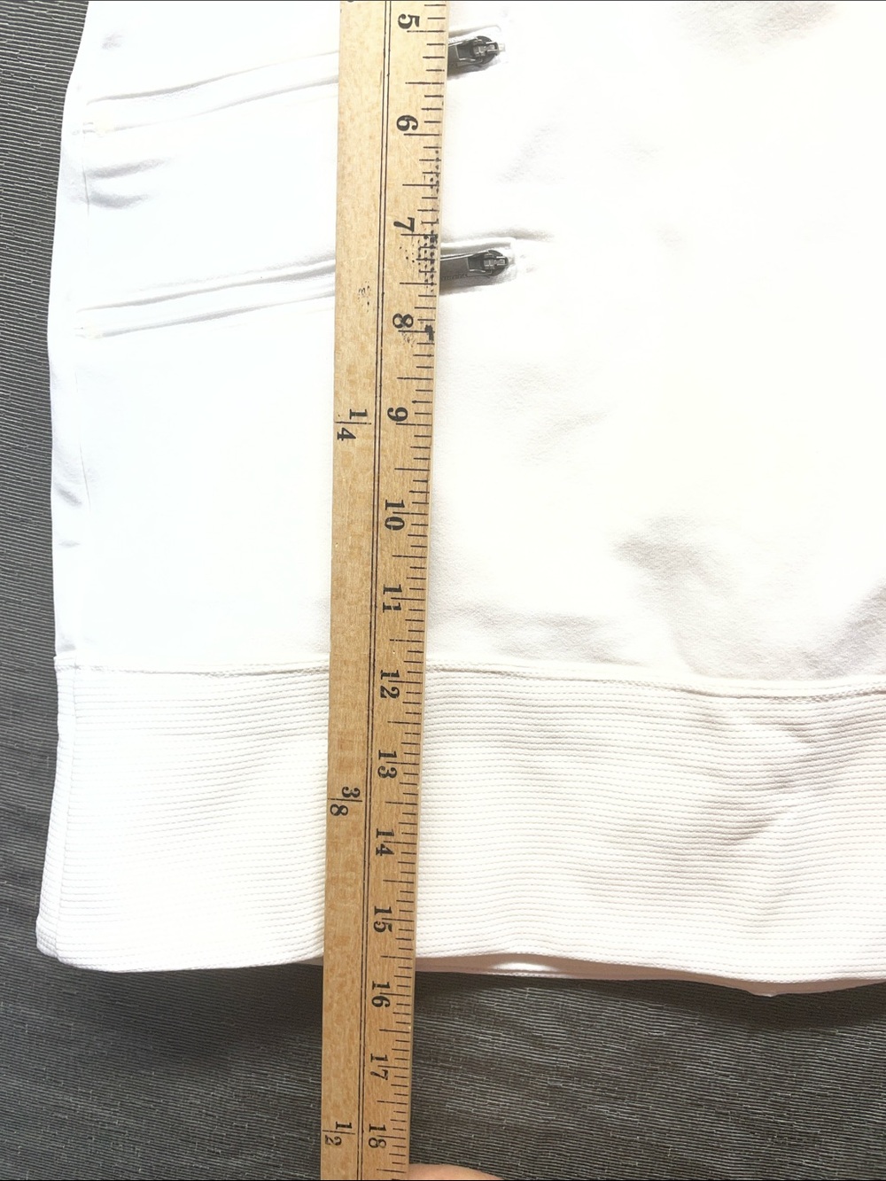 Athleta Tee Time White Performance Skort with Dual Zip Pockets - Picture 4 of 10